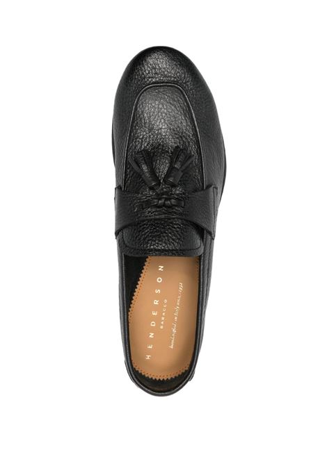 Black Tassel-detail leather loafers Henderson baracco - men HENDERSON BARACCO | ISCHIAC0NR